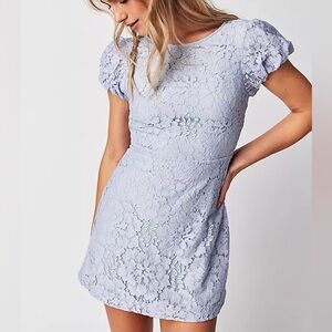 Free People Hailee Lace Mini Dress, size Small